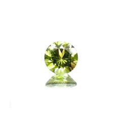 ペリドット(宝石名ペリドット) パキスタン産 1.01ct 識別済 [210913078]6.4×6.4mm前後
