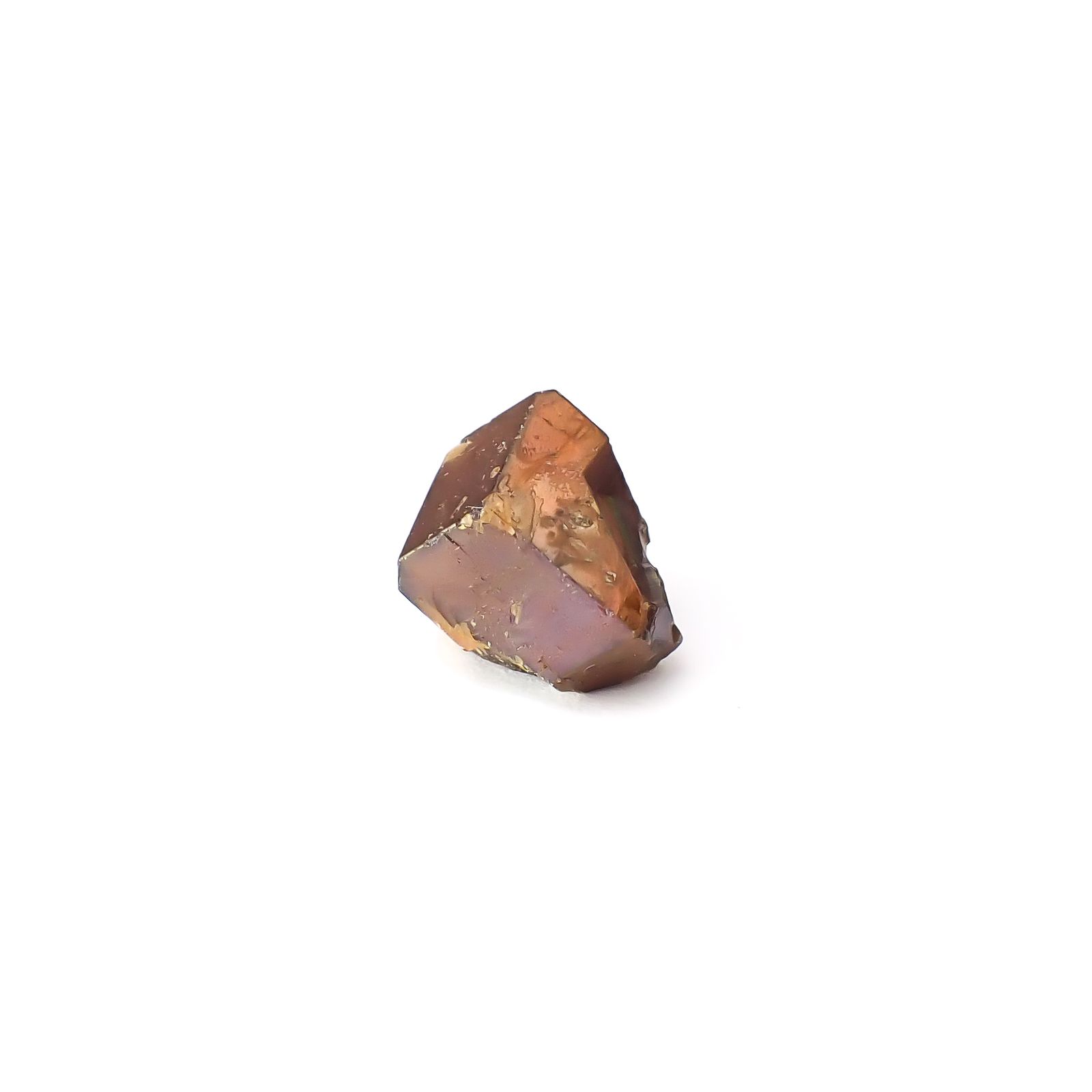 レインボーガーネット原石2個セット 日本・奈良県産 16.21ct(2pcs合計) / 11.5-13.9x7.1-10.2mm前後 [260432079]