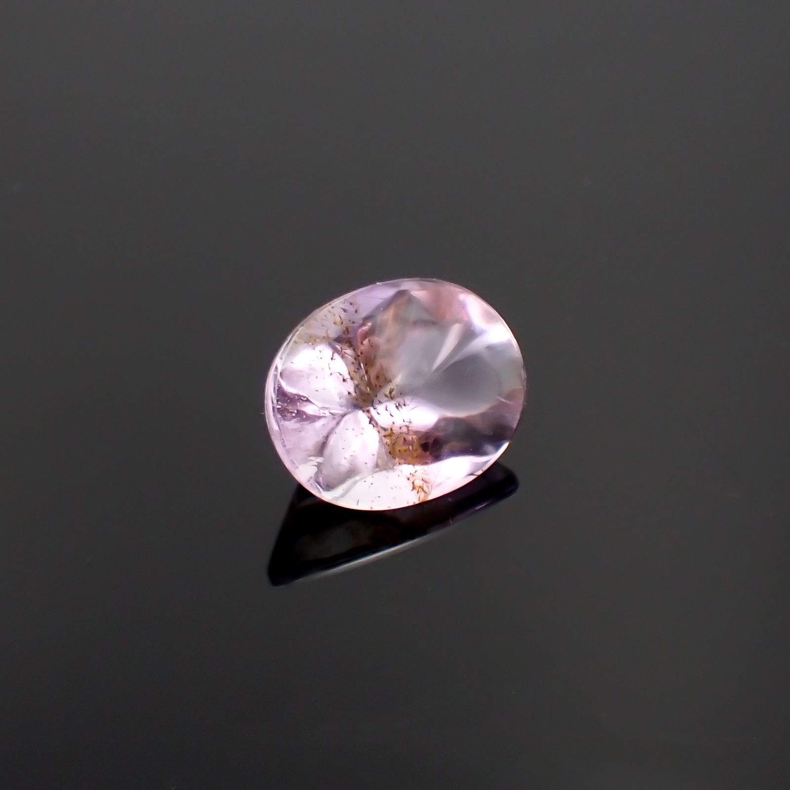 ゲーサイトインアメジスト ブラジル産 4.99ct[230119791]13.3x10.3mm前後