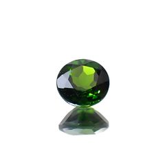 クロムダイオプサイド(宝石名クロム・ダイオプサイド)ロシア産 0.59ct 識別済[250430277]5.1x5.1mm前後