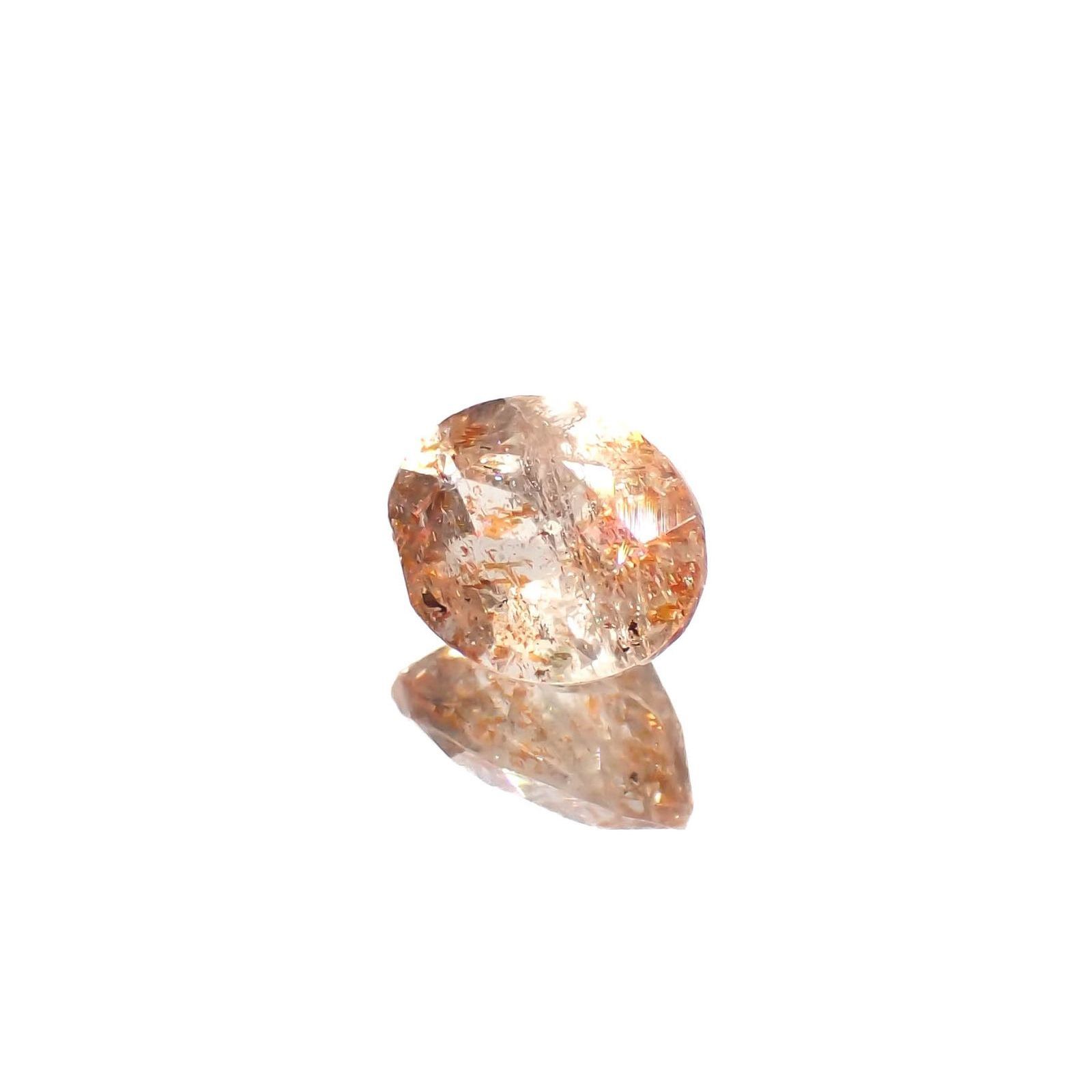 イリュージョンサンストーン タンザニア産 1.85ct / 9x7.2mm前後 [230120118]
