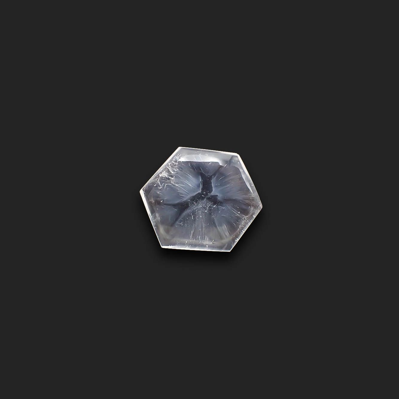 トラピッチェクォーツ 偏光板2枚付き コロンビア・ボヤカ産 18.29ct[230622276]22.5x20.9mm前後