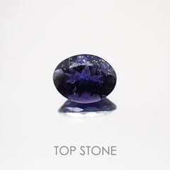 アイオライトサンストーン(宝石名アベンチュリン・アイオライト) インド/ブラジル産 1.37ct 識別済[210310435]8.9×6.9mm前後