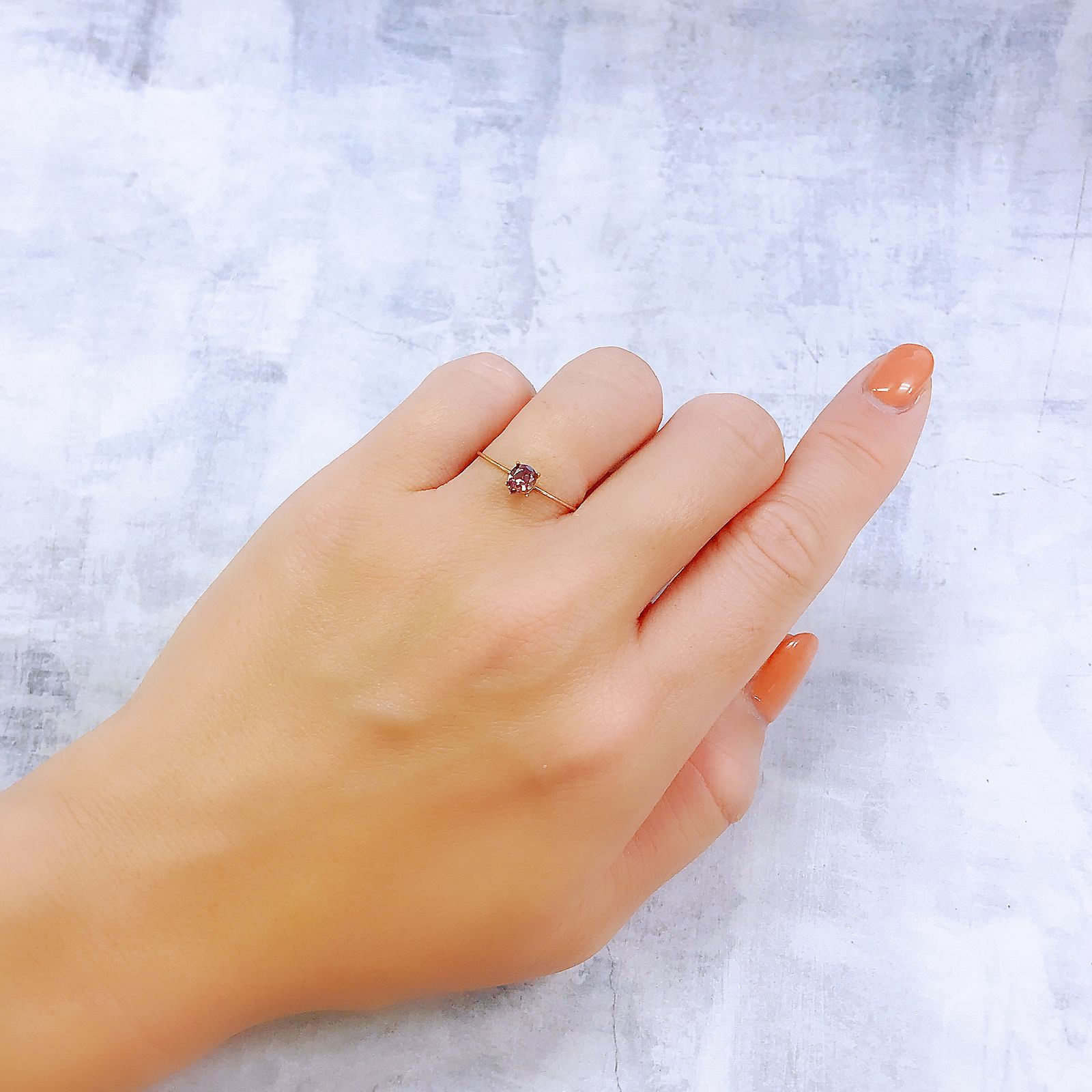 ピンクジルコン(宝石名ジルコン)スリランカ/カンボジア産 0.50ct 識別済[221018489]5.1x3.9mm前後