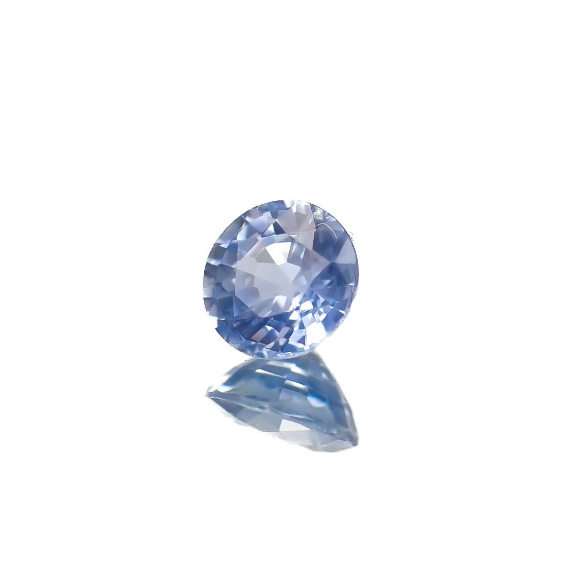 アイスブルーサファイア(宝石名サファイア)スリランカ/マダガスカル産 0.37ct 識別済[230119944]4.2x4.2mm前後