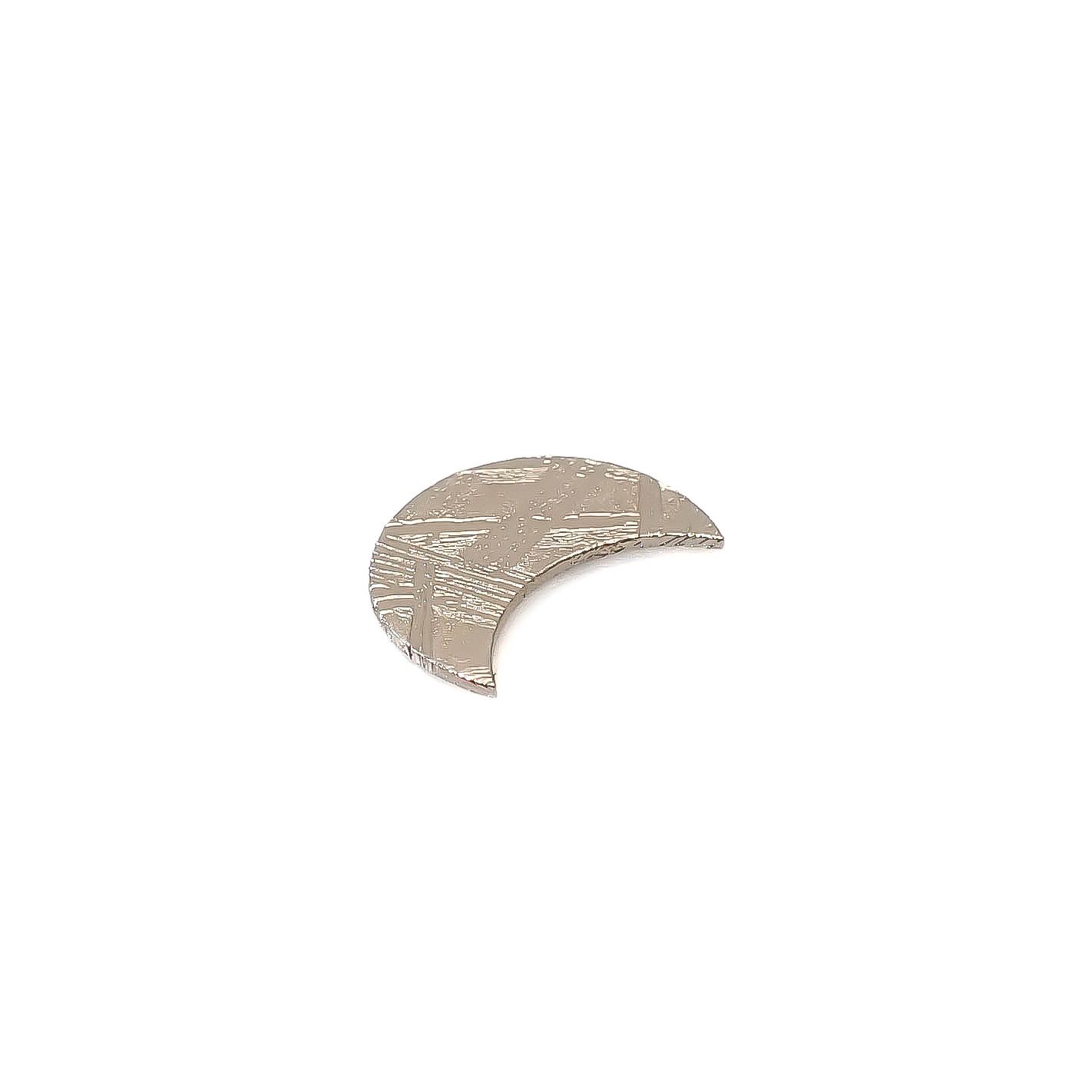 ◇カスタムカット・ムーン◇アルタイ隕石 発見地：中国 0.85ct [250330012]9.9x7.3mm前後