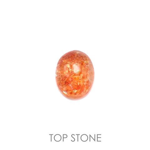 イリュージョンサンストーン(宝石名フェルドスパー) タンザニア産 2.18ct 識別済[211013337]9.9×7.8mm前後