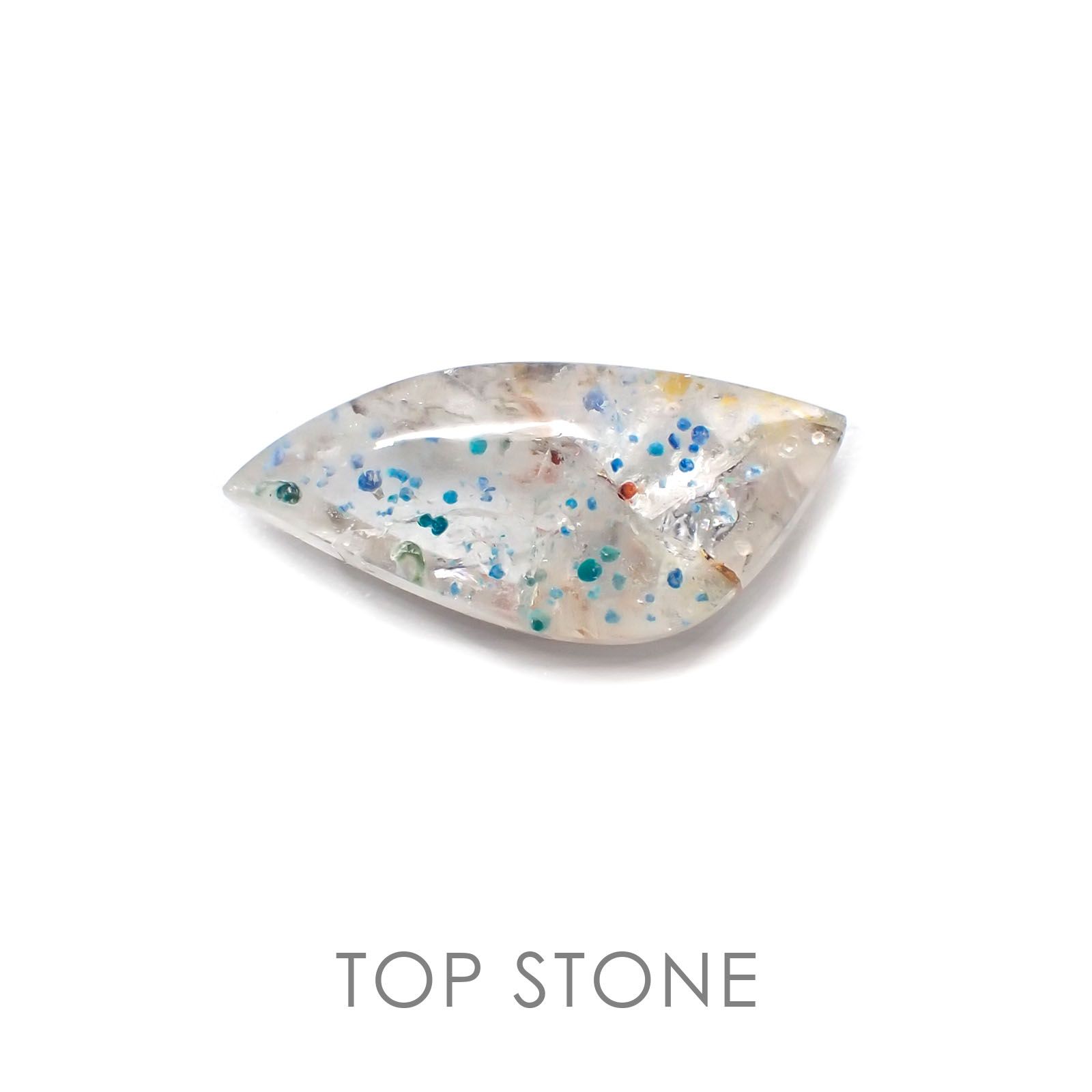 ◇フリーフォーム◇パライバクォーツ ブラジル産 ルース 8.75ct[210310265]22.1×10mm前後