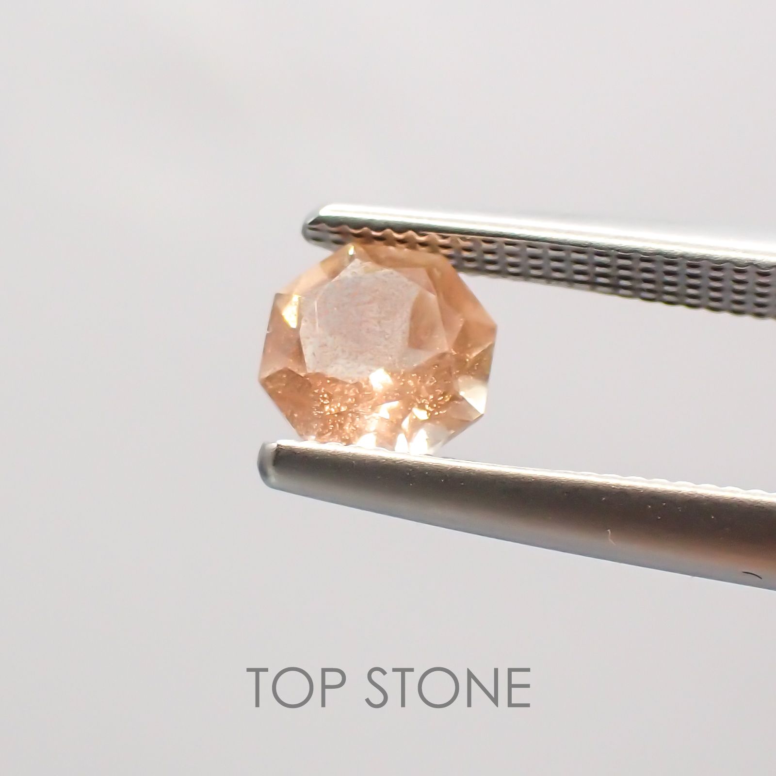 ◇オクタゴンカット◇オレゴンサンストーンSA  アメリカ産 ルース 0.49ct[210210041]5×5mm前後