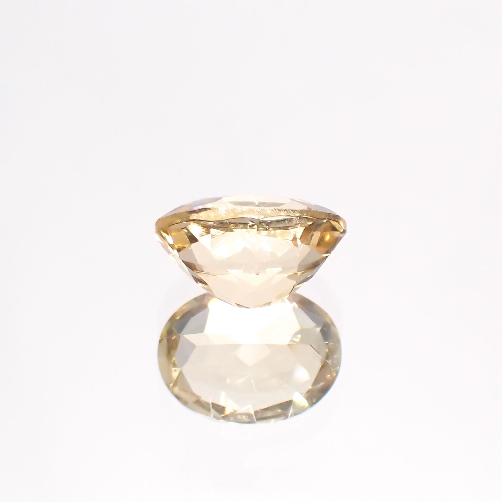 イエローベリル(宝石名イエロー・ベリル)ブラジル産 1.28ct 識別済[211113658]8x6.1mm前後
