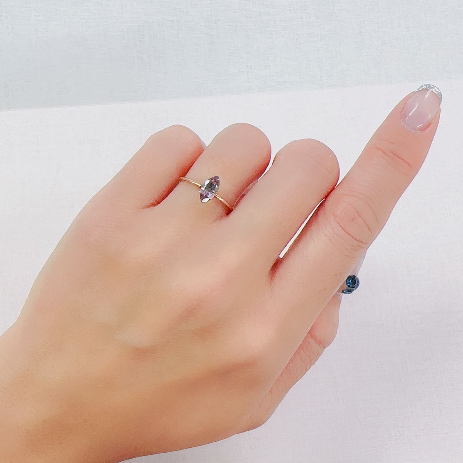 バイカラートルマリン(宝石名バイカラー・トルマリン)ブラジル産 0.67ct 識別済[230622367]8.1x4.1mm前後