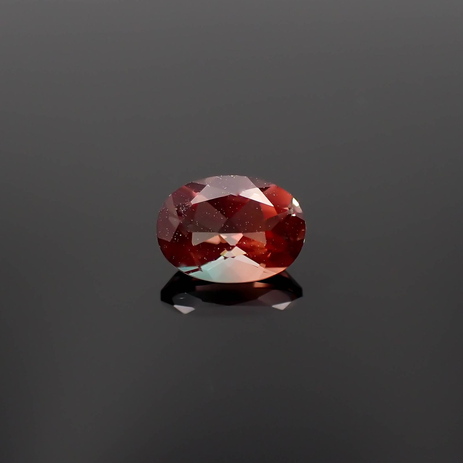 バイカラーアンデシン モンゴル産 0.74ct[230421493]7x5.1mm前後