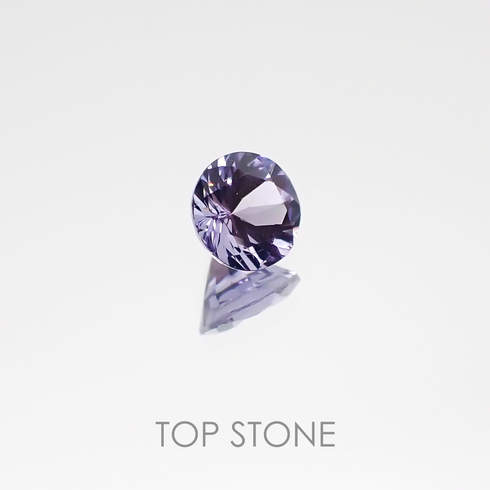 ラベンダースピネル(宝石名スピネル) スリランカ産 0.27ct 識別済[20106646]3.9×3.9mm前後