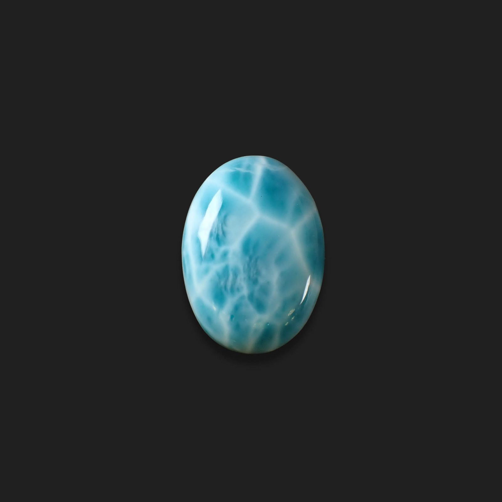 ラリマー ドミニカ共和国産 43.44ct [250630544]28.3x20.3mm前後