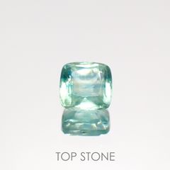 バイカラーカイヤナイト(宝石名カイヤナイト)ネパール産 1.21ct 識別済[220115370]5.9x5.7mm前後