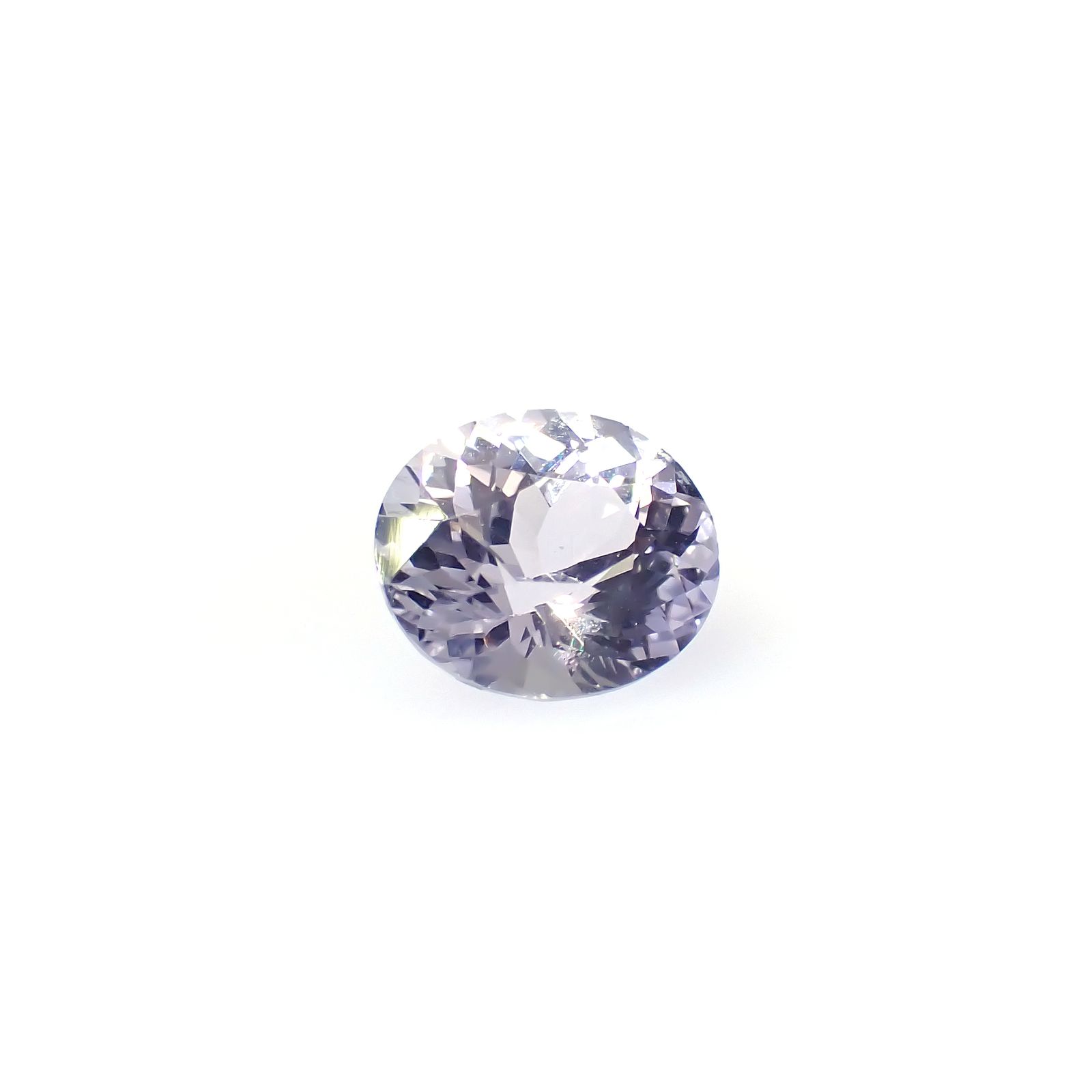 アイスラベンダーサファイア(宝石名サファイア)スリランカ/マダガスカル産 0.84ct 識別済[240226284]6x5.3mm前後