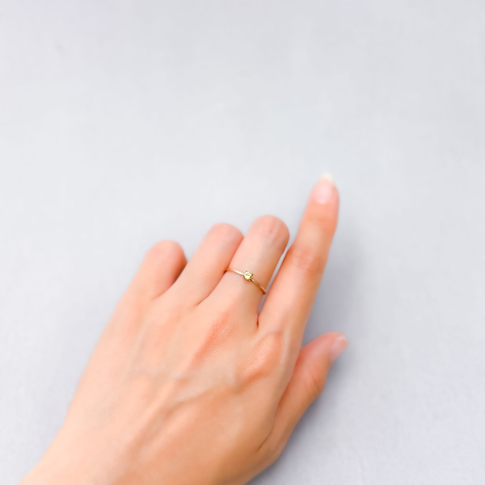 パロットクリソベリル(宝石名クリソベリル)インド産 0.12ct 識別済[220114520]2.7x2.7mm前後