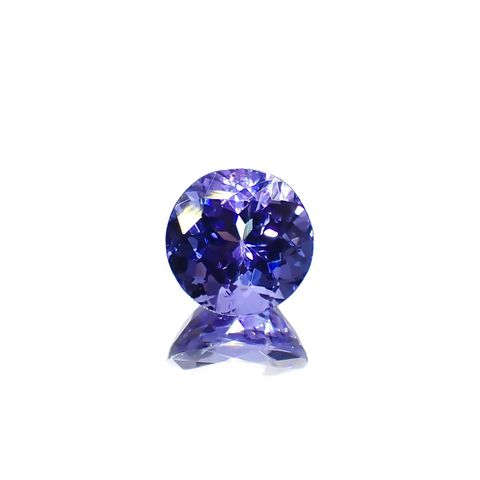 タンザナイト(宝石名タンザナイト)タンザニア産 識別済 1.49ct / 6.9x6.8mm前後 [221119012]