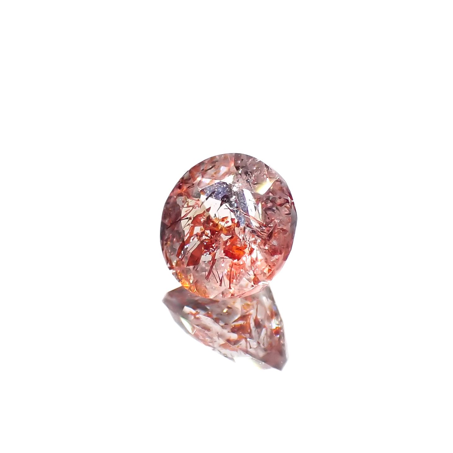 ファイヤークォーツ ナイジェリア産 1.06ct[230421750]6.8x6.7mm前後
