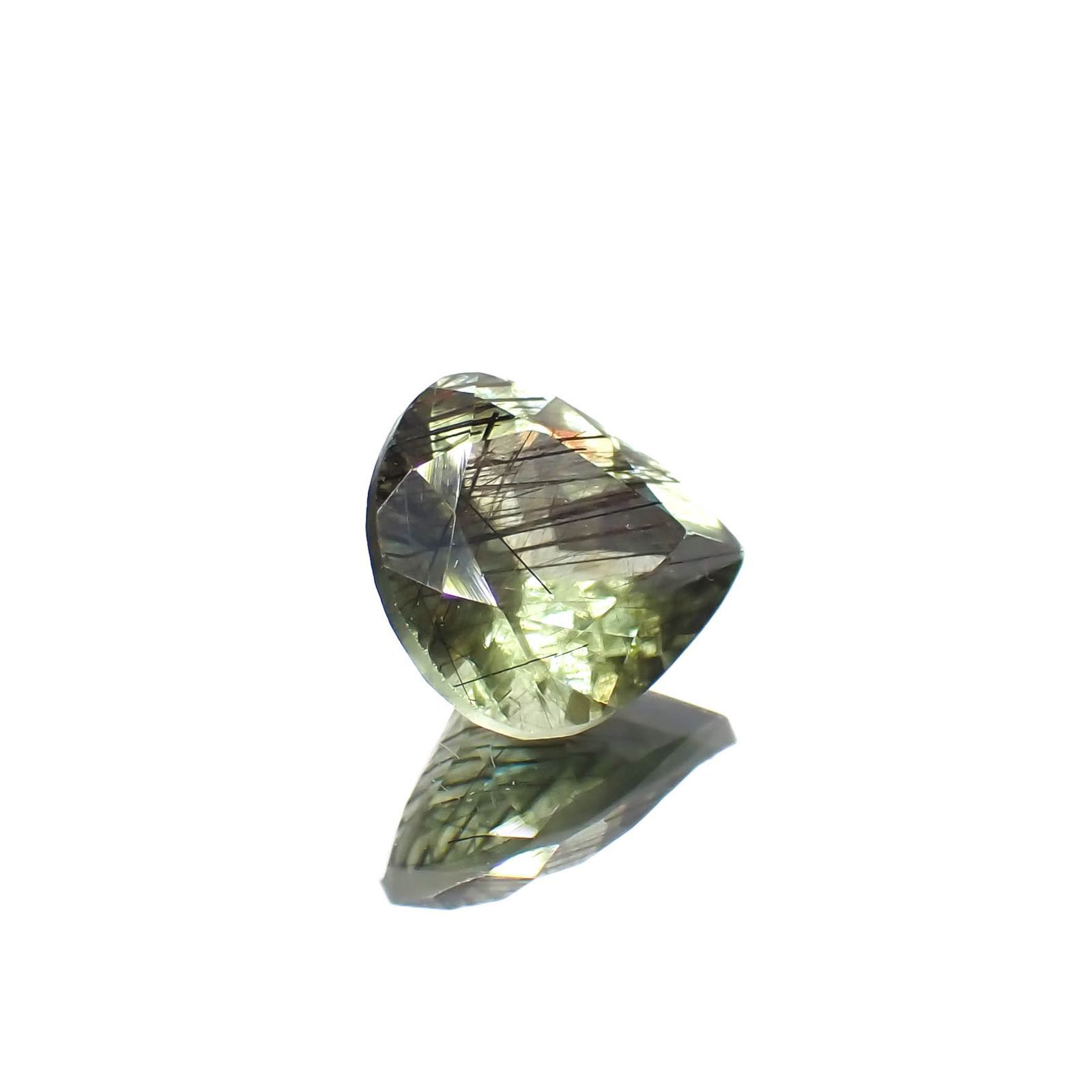 ルドウィジャイトインペリドット パキスタン産 1.90ct[221219515]8.5x8.2mm前後