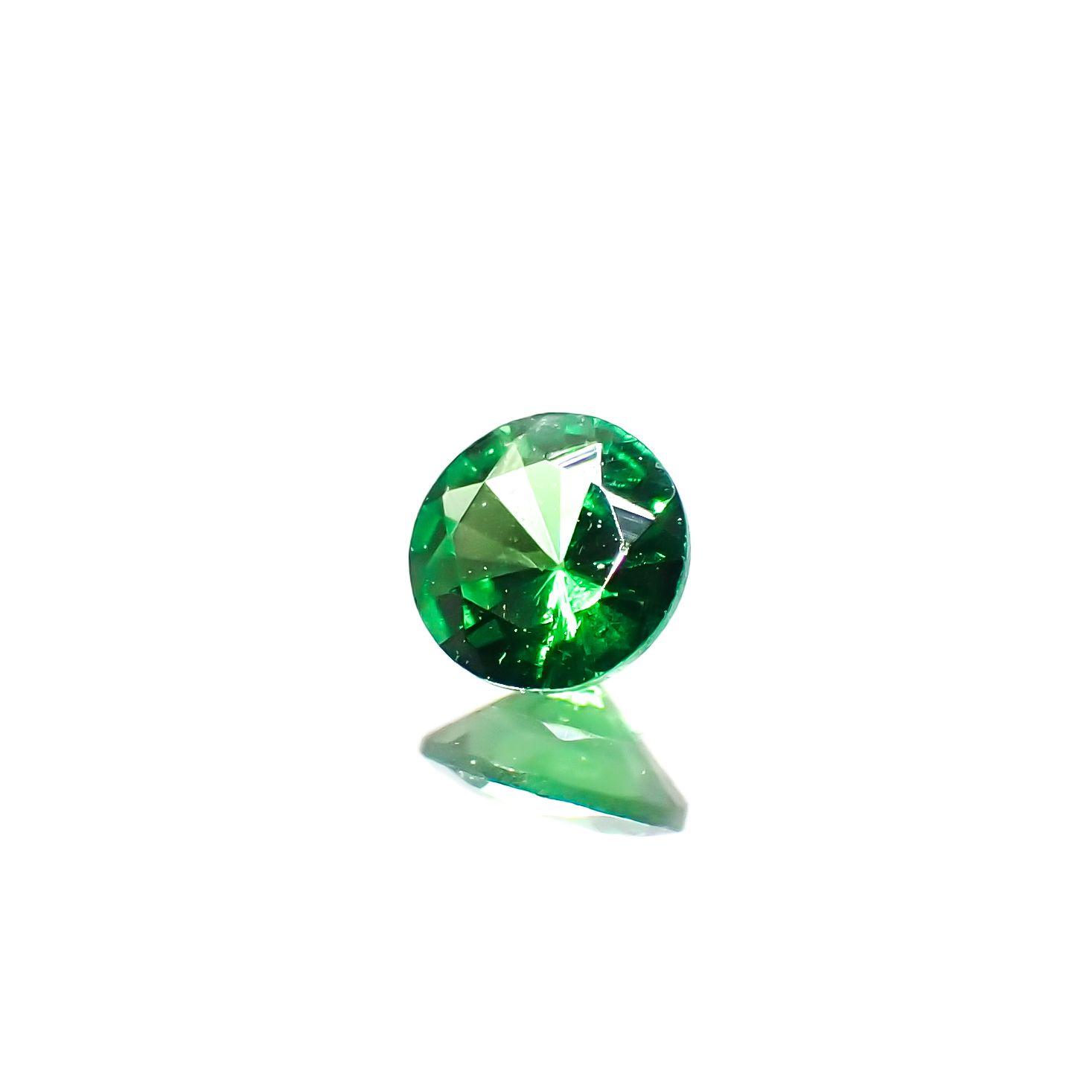 ツァボライト(宝石名グリーン グロッシュラー・ガーネット)タンザニア産 0.11ct 識別済[240226079]3.1x3.1mm前後