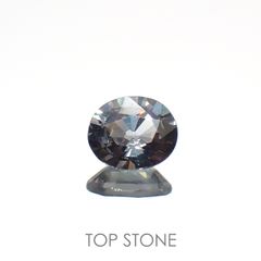 カラーチェンジガーネット アレキタイプ(宝石名ガーネット)マダガスカル・ベキリー産 0.52ct 識別済[220716953]5.4x4.5mm前後