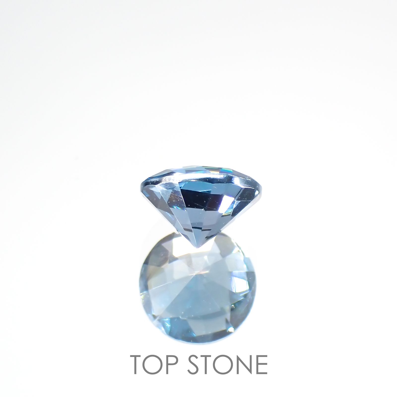 ◇チェッカーカット◇ロンドンブルートパーズ(宝石名ブルー・トパーズ) ブラジル産 1.18ct 識別済[210913043]6.5×6.5mm前後