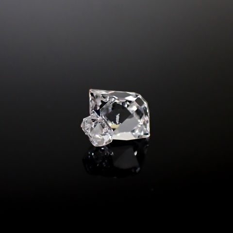 ハーキマーダイヤモンド 原石 アメリカ・ニューヨーク州産 2.10ct [250329973]9.2x8.3mm前後