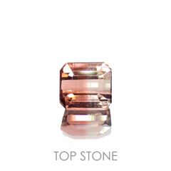 バイカラートルマリン(宝石名トルマリン)アフガニスタン産 0.59ct 識別済[221219561]4.6x4.3mm前後