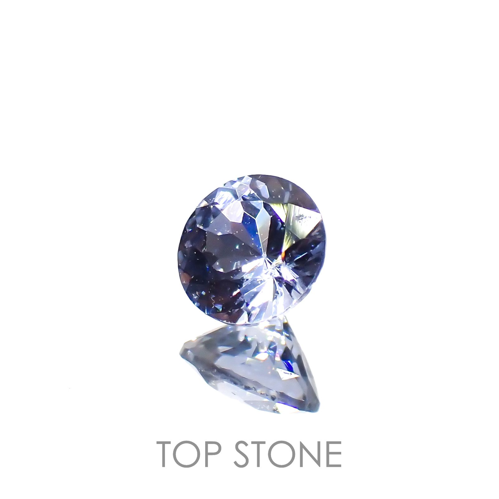 グレイッシュブルースピネル(宝石名スピネル)ビルマ/マダガスカル産 0.22ct 識別済[221219510]3.7x3.7mm前後