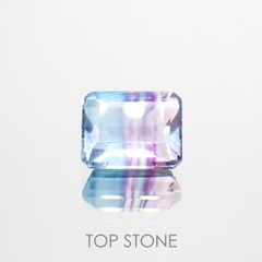 パーティカラーフローライト(宝石名パーティカラード・フルオライト) ブラジル産 4.34ct 識別済[211013225]10.2×8mm前後