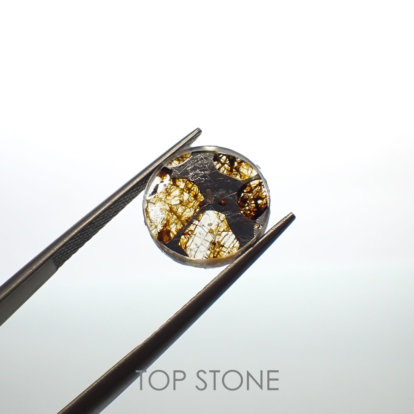 パラサイト隕石Sericho トリプレット 発見地：ケニア 3.29ct[220114151]12x12mm前後