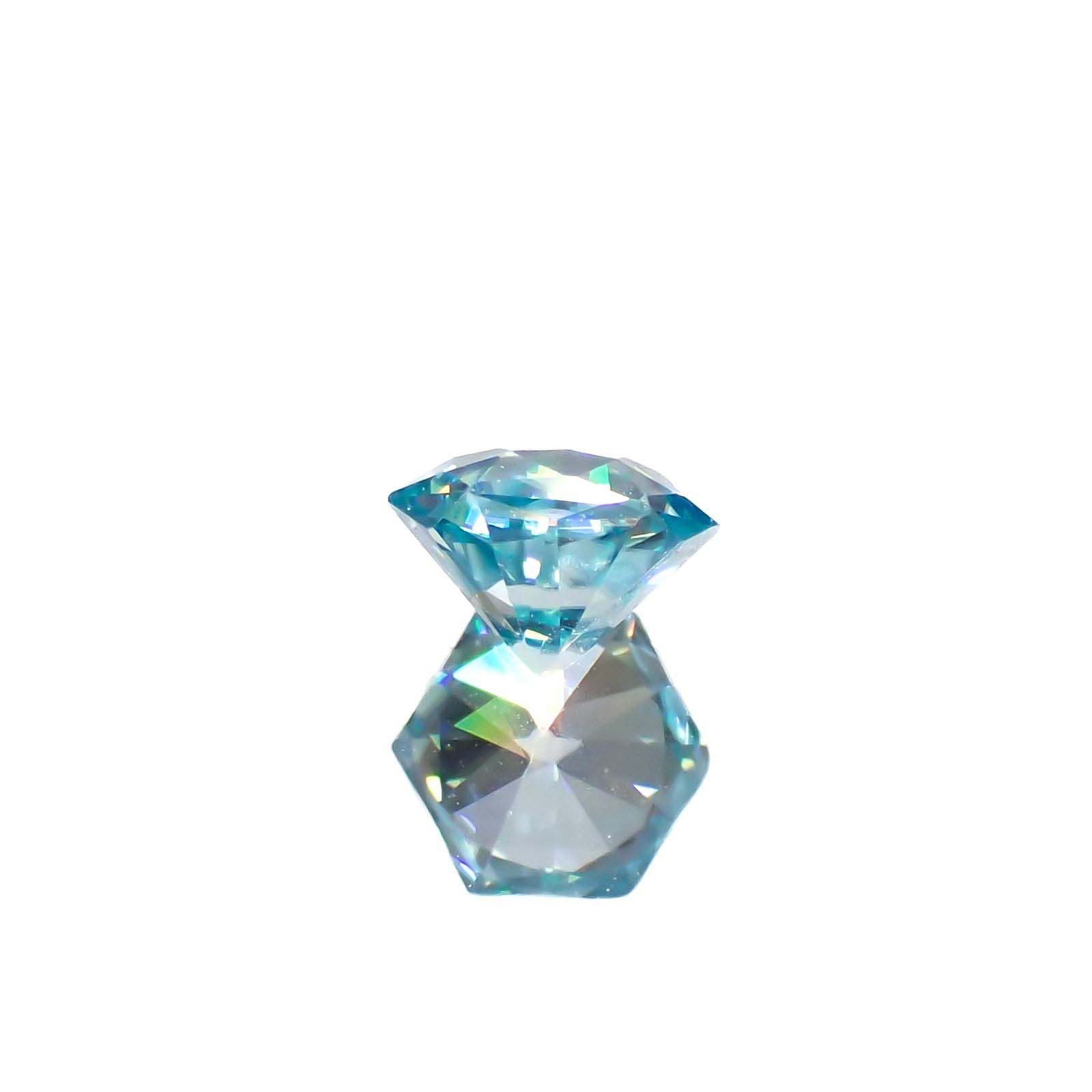 ◇ヘキサゴンカット◇アイスブルージルコン(宝石名ジルコン)カンボジア産 0.80ct 識別済[220716826]4.8x4.8mm前後