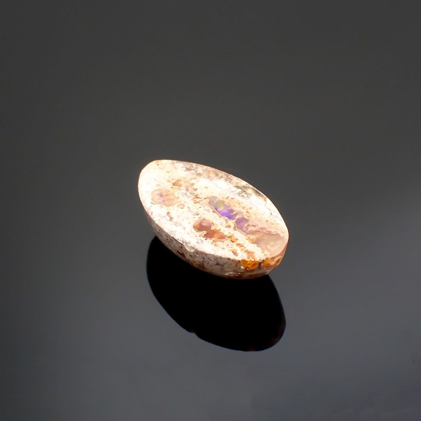 カンテラオパール メキシコ産 7.55ct / 18.9x10.7mm前後[251015299]
