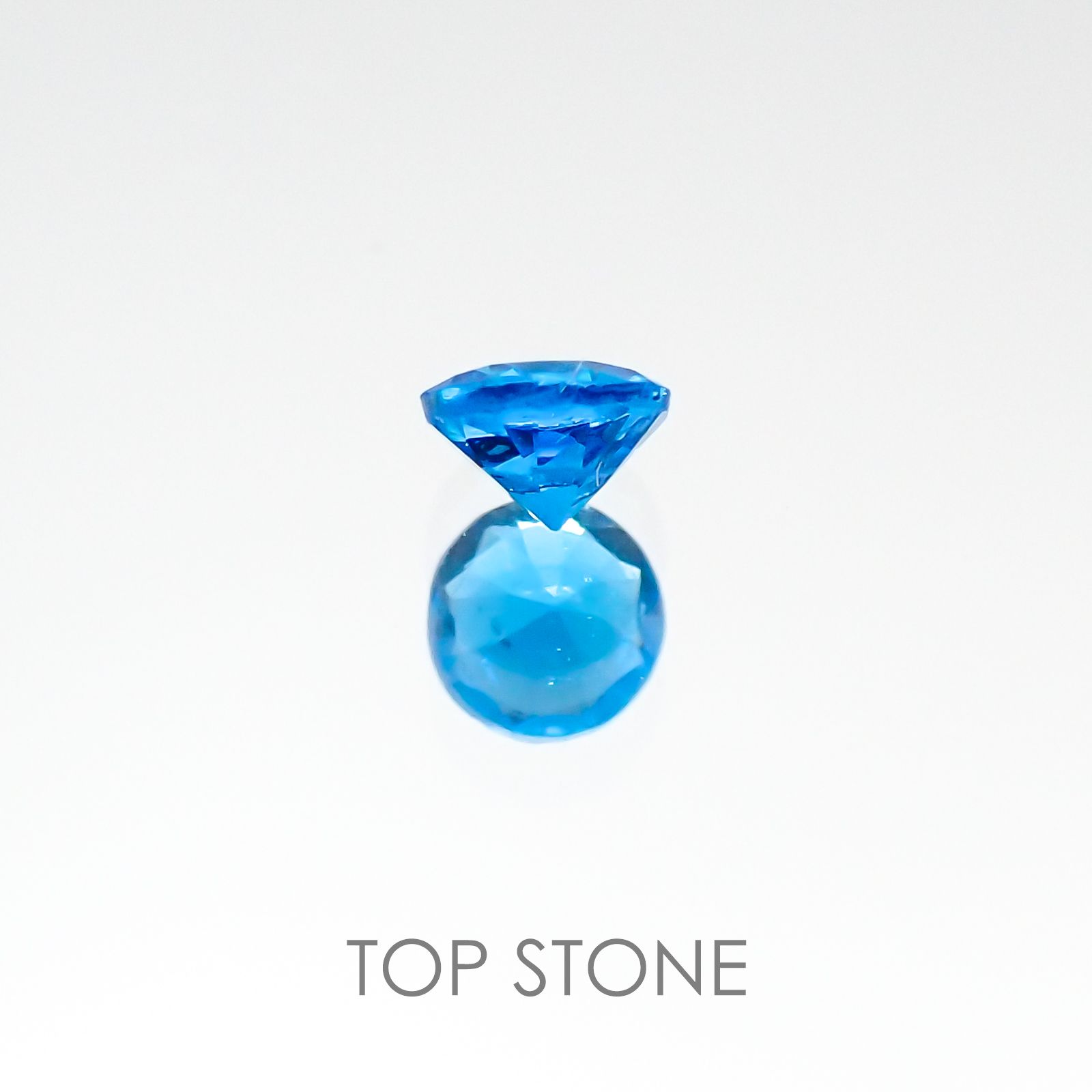 ネオンブルーアパタイト ブラジル産 ルース 0.1ct[20117496]3×2.9mm前後