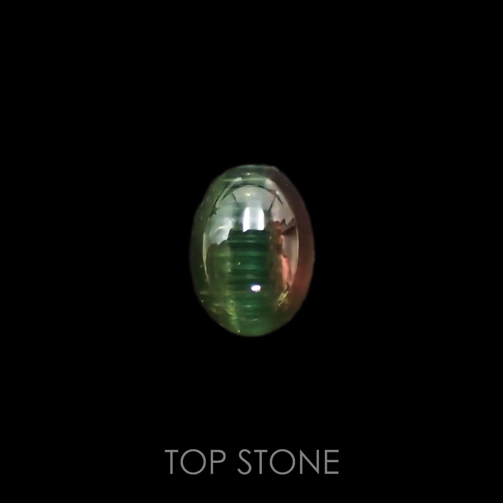 バイカラートルマリンキャッツアイ ブラジル産 1.16ct[221018607]7.5x5.4mm前後