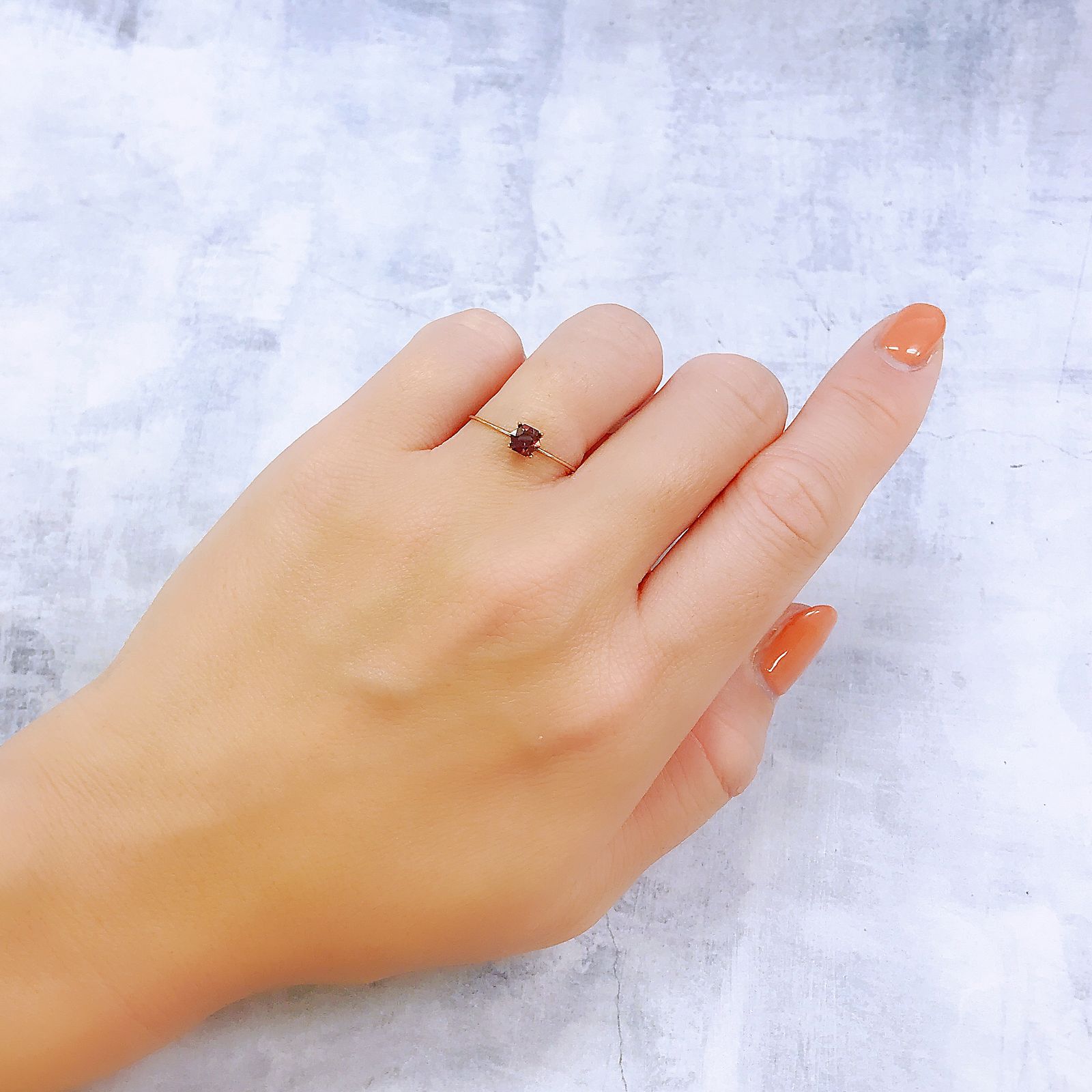 ◇ヘキサゴンカット◇レッドジルコン(宝石名ジルコン)スリランカ/カンボジア産 0.45ct 識別済[221018490]4.1x4mm前後