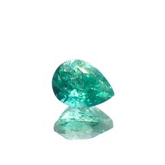 パライバトルマリン(宝石名トルマリン/別名パライバ・トルマリン)ブラジル・キントス鉱山産 0.412ct ソ付(宝貴協)[221018730]5.4x4mm前後