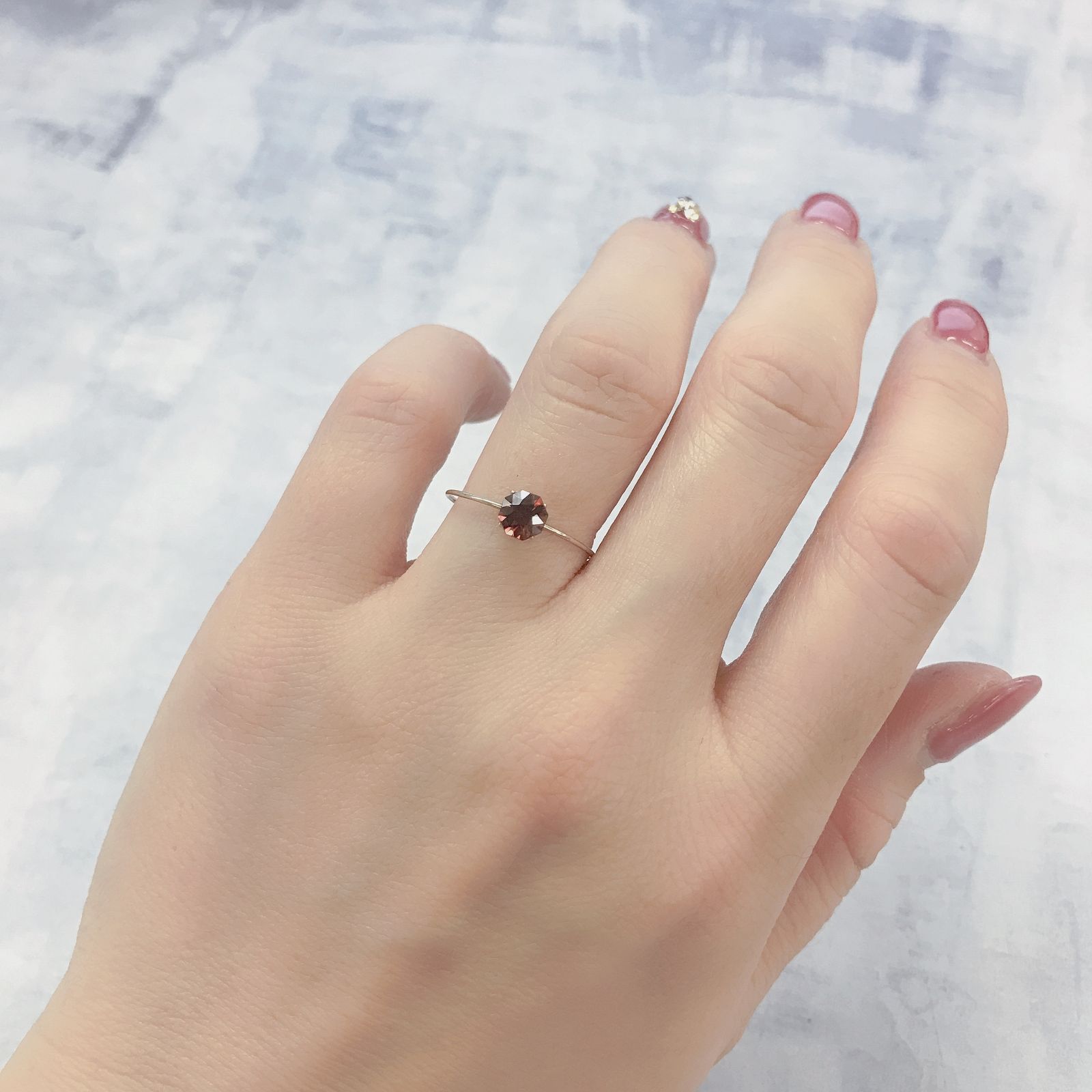◇オクタゴンカット◇ピンクジルコン(宝石名ジルコン)スリランカ/カンボジア産 0.70ct 識別済[220114932]4.9x4.8mm前後