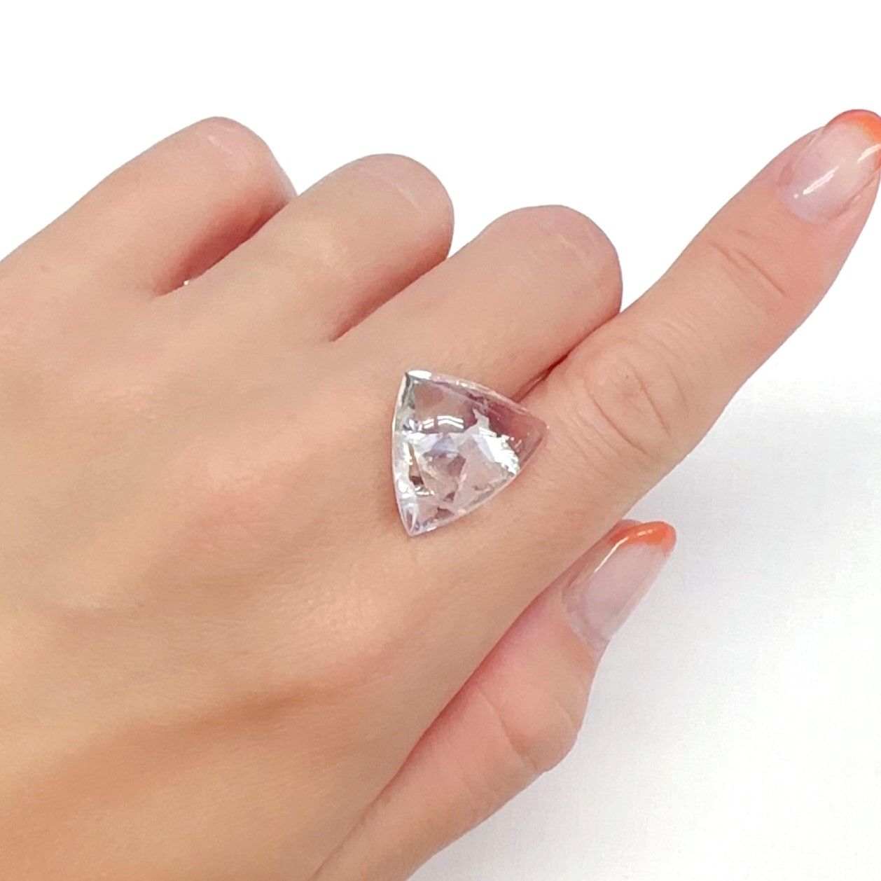 マニフェストインクォーツ ブラジル産 16.02ct[240527418]17.7x16.7mm前後