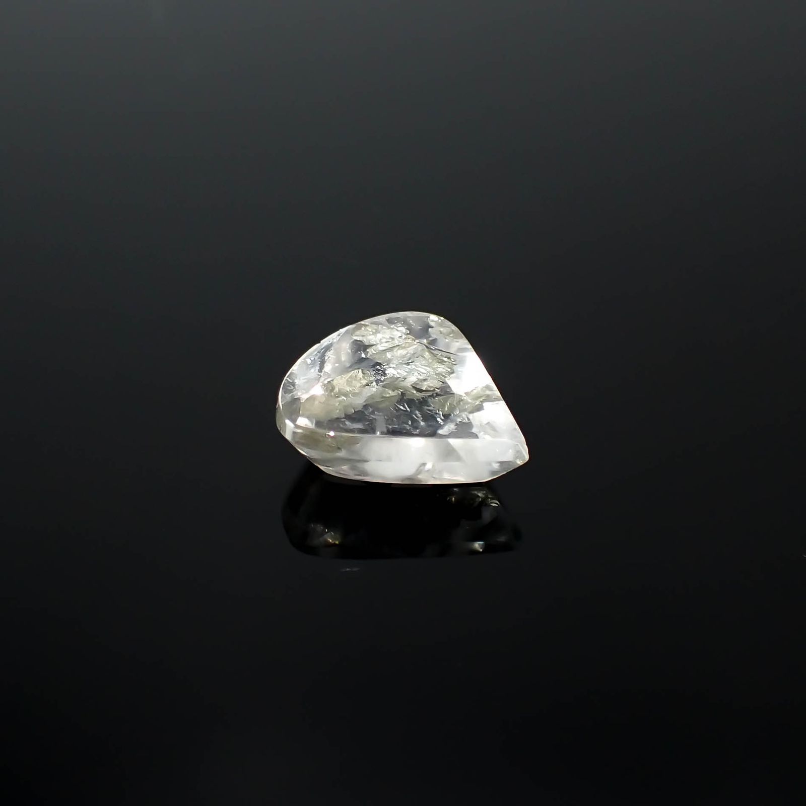 パイライトインクォーツ ブラジル産 7.28ct[240225917]15.3x14.3mm前後