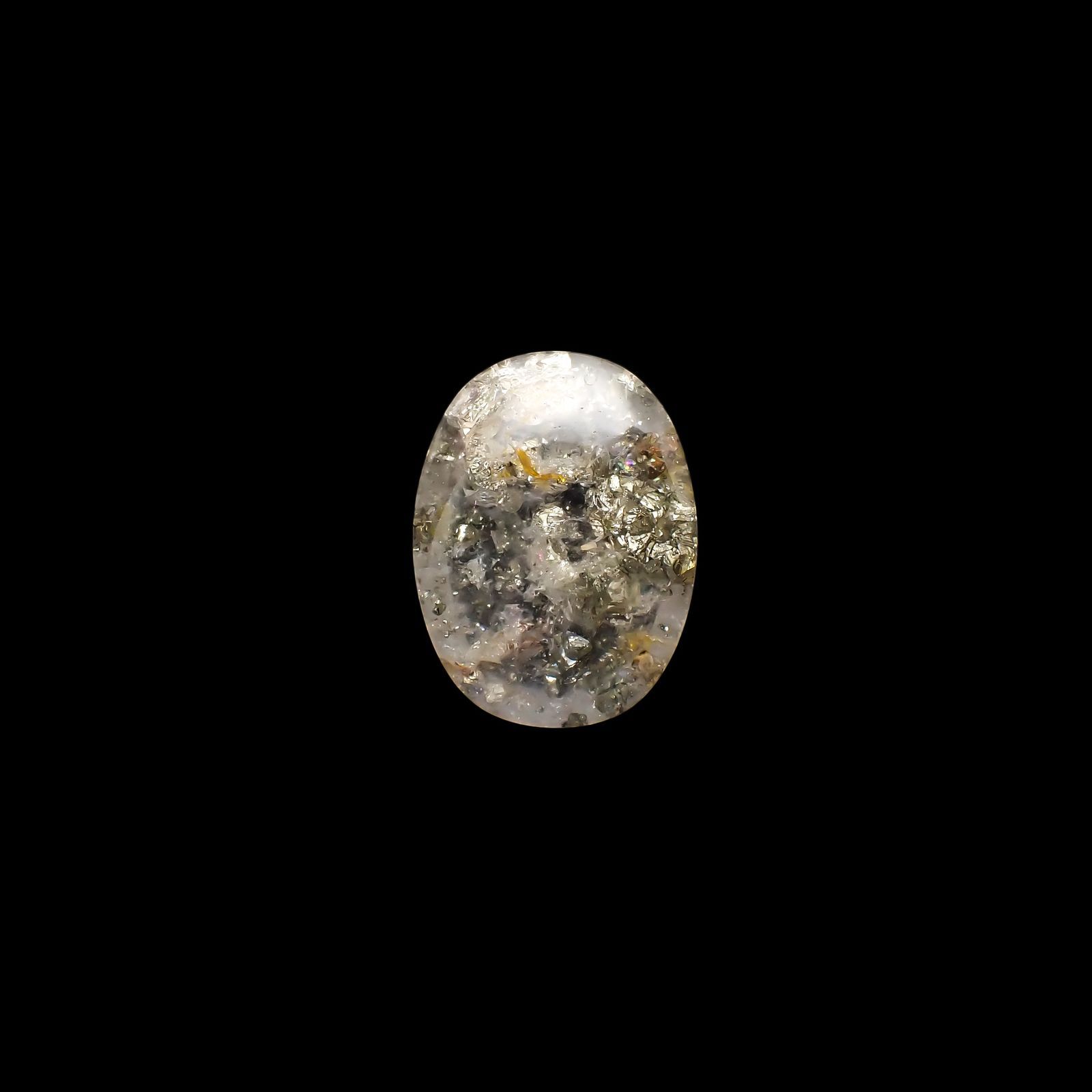 パイライトインクォーツ ブラジル産 29.76ct[220515771]24.2x18.3mm前後
