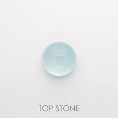 アクアプレーズ(宝石名ブルー グリーン・カルセドニー) 南アフリカ産 1.93ct 識別済[210912336]8×8mm前後