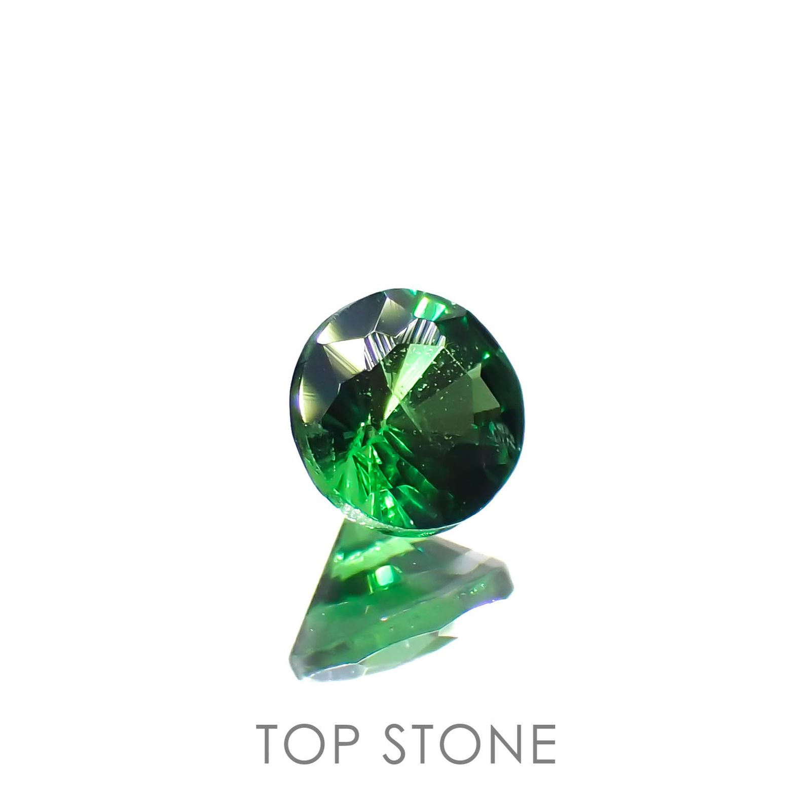 ツァボライト(宝石名ガーネット)タンザニア産 0.16ct 識別済[230120286]3.2x3.2mm前後