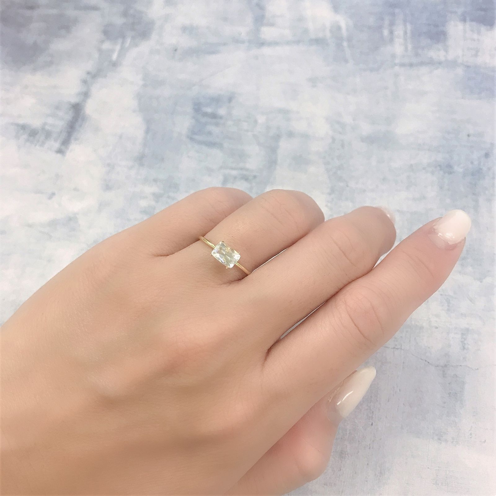 レインボームーンストーン(宝石名ラブラドライト)タンザニア産 0.66ct 識別済[220616647]6.6x4.5mm前後