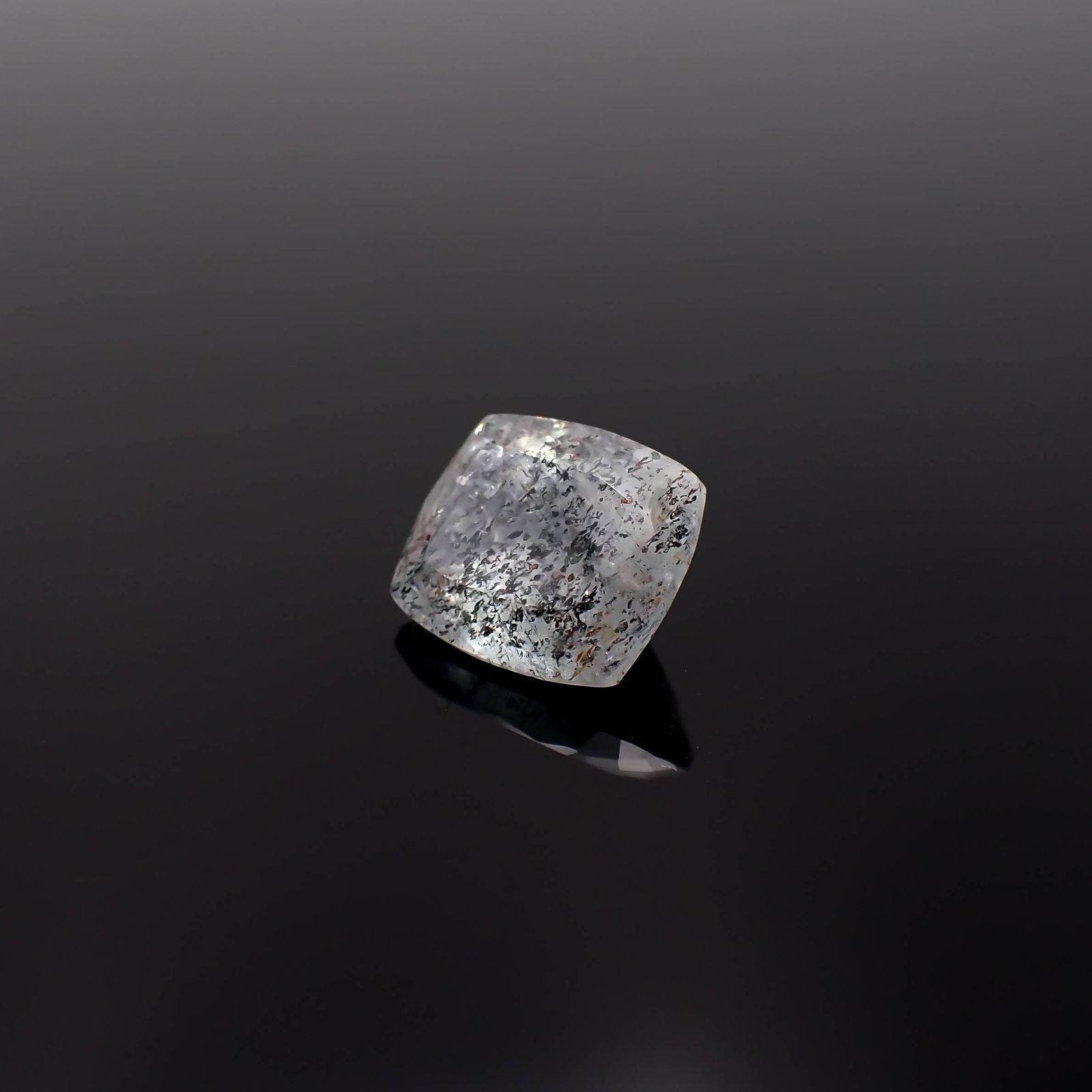 アベンチュリンアクアマリン ブラジル産 6.47ct / 12.8x11mm前後 [260424698]