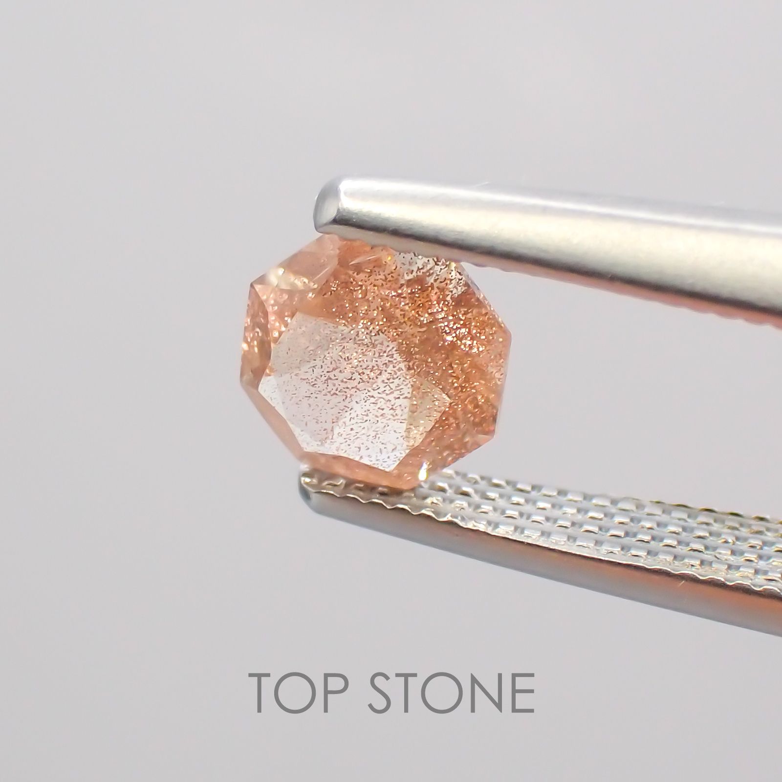 ◇オクタゴンカット◇オレゴンサンストーンSA  アメリカ産 ルース 0.44ct[210210038]5×5mm前後