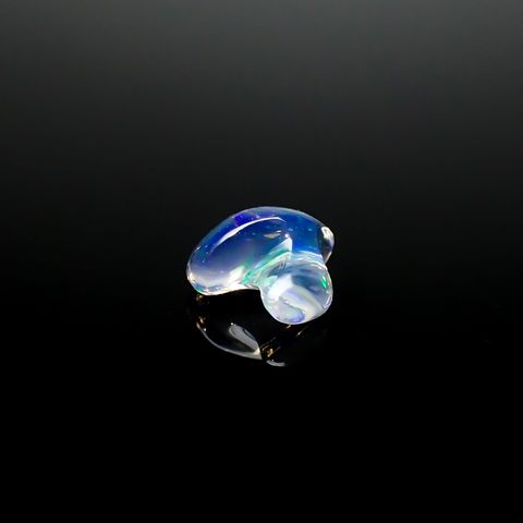 ウォーターオパール 原石 メキシコ産 0.74ct[240125311]6.8x6.5mm前後