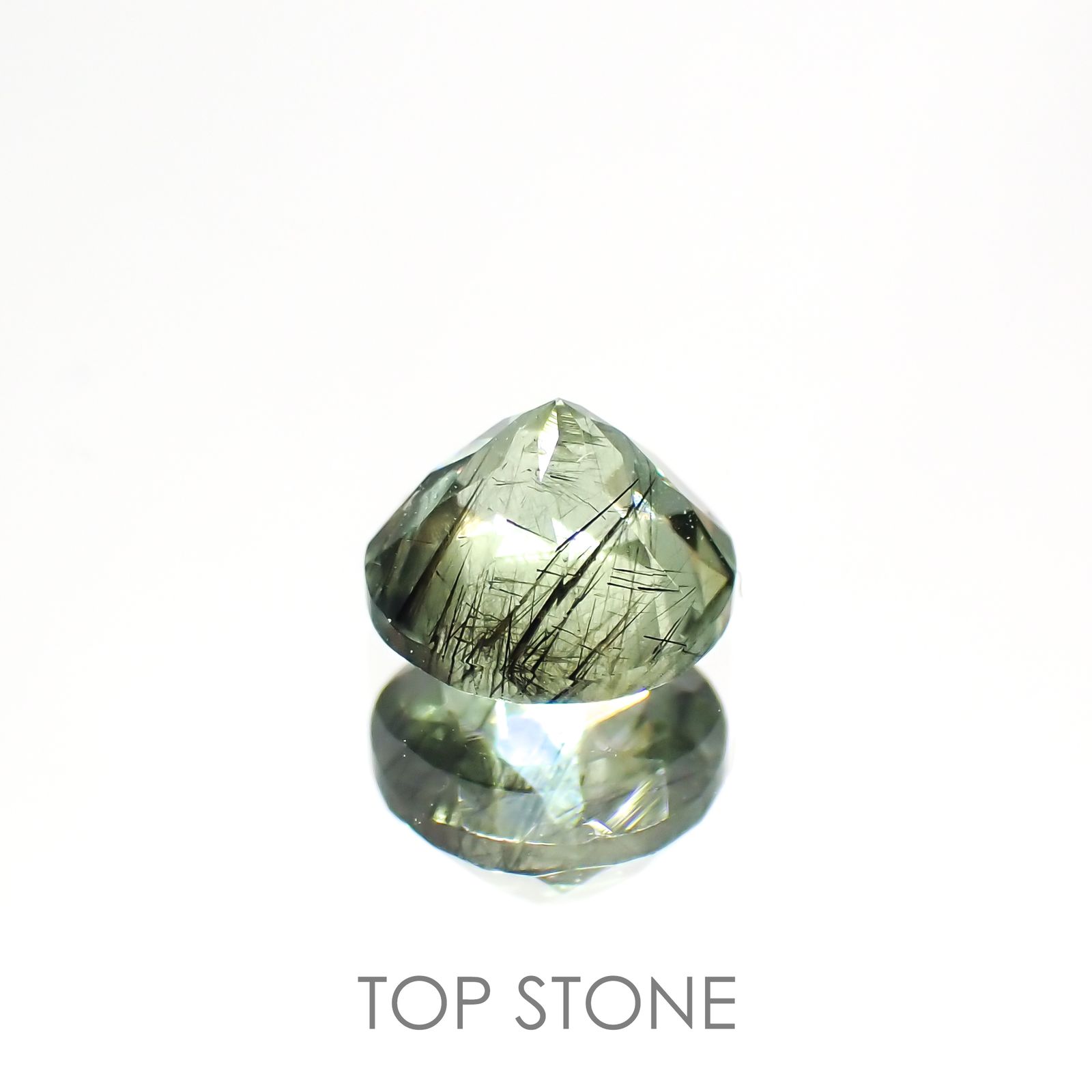 ルドウィジャイトインペリドット パキスタン産 ルース 1.05ct[210913496]6.1×6.1mm前後
