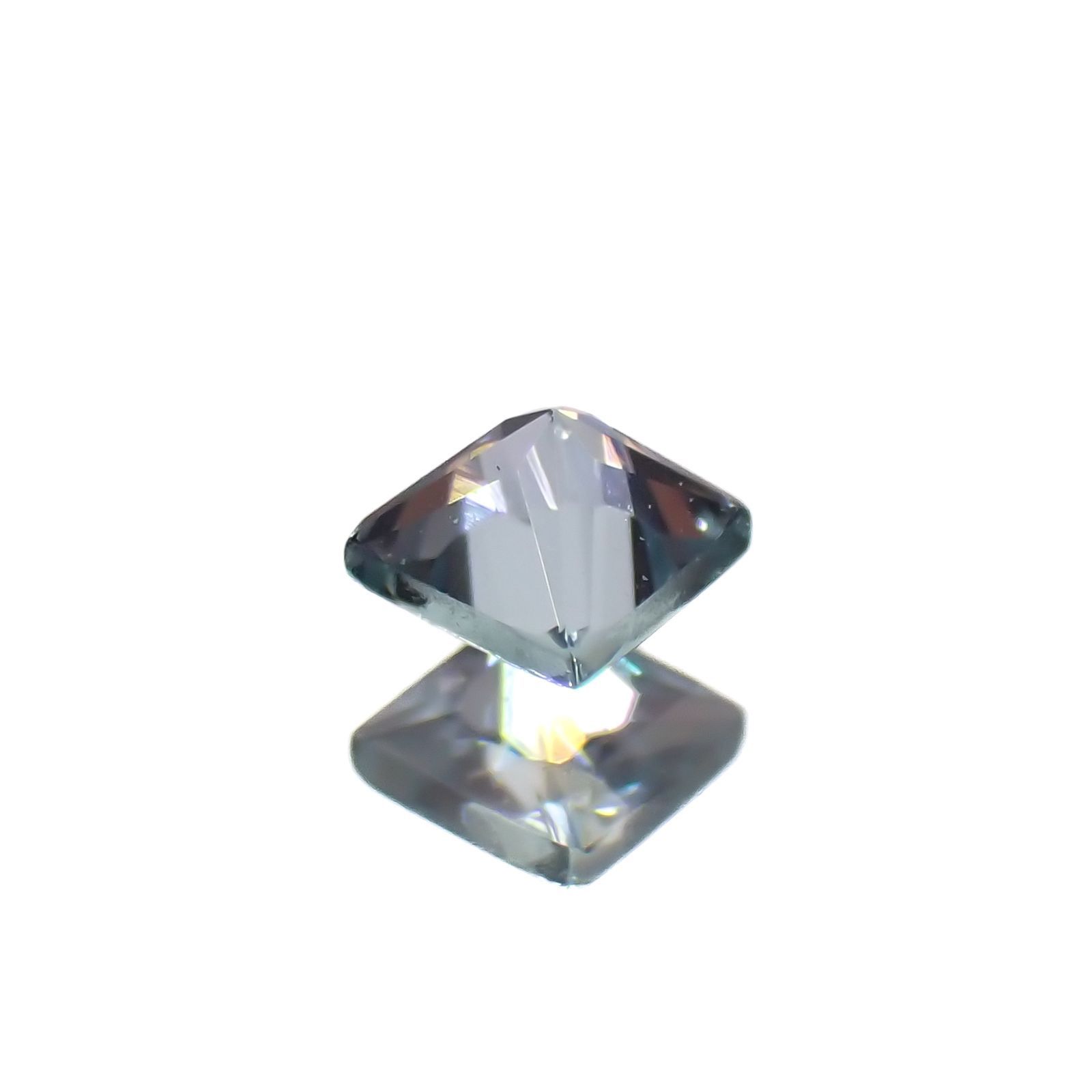 ◇プリンセスカット◇ブルーグリーンコーネルピン(宝石名コーネルピン)タンザニア産 0.067ct 識別済[221219237]2x2mm前後
